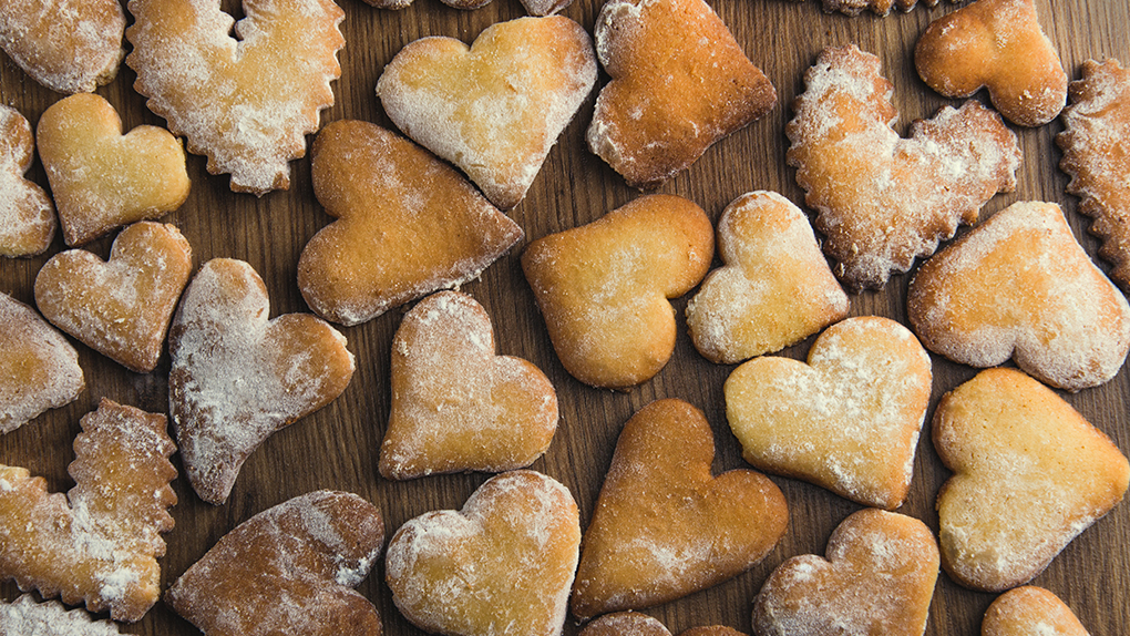 Heart-Shaped Sandwich Cookies